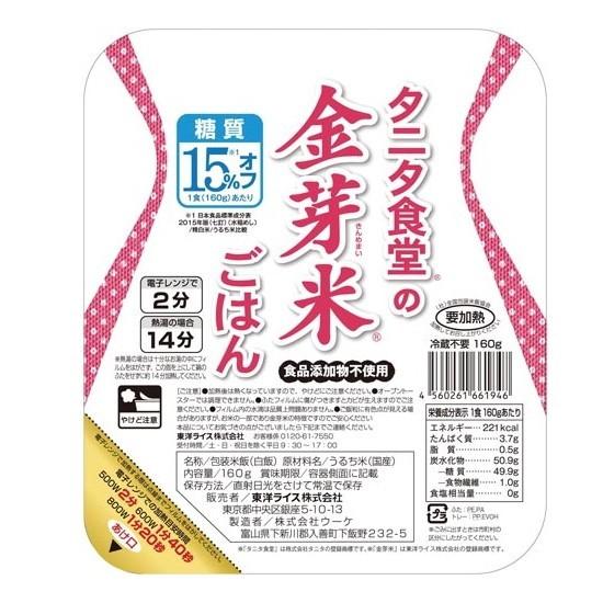 トーヨーライス　タニタ食堂の金芽米ごはん　160g　3食セット×4個（計12食） 『送料無料(沖縄・...