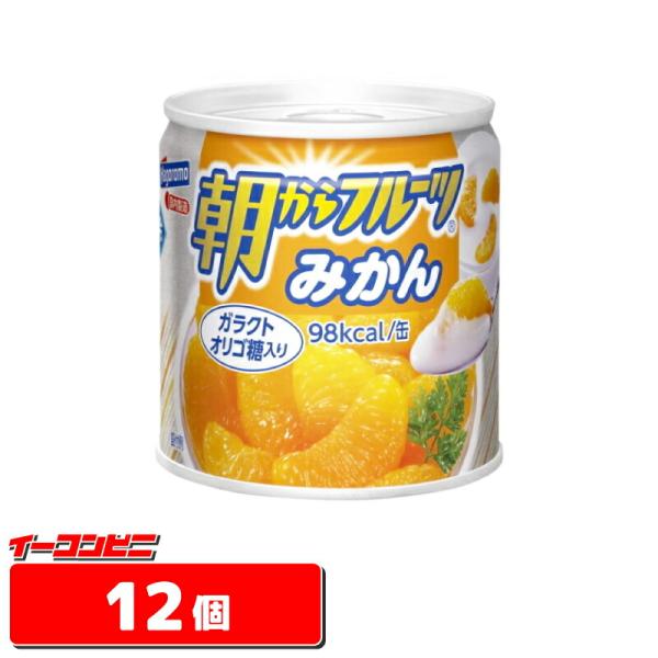 はごろも　朝からフルーツみかん　190g　缶詰　12個『送料無料(沖縄・離島除く)』