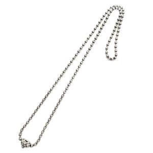 ビルウォールレザー Bill Wall Leather 4mmボールチェーンwスカル クロスボーン 24インチ Ball Chain 4mm w Skull Crossbones 24Inch｜e-cream