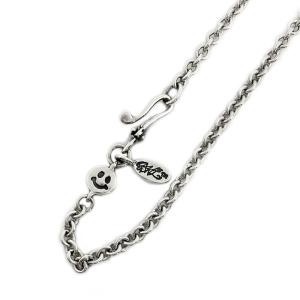 ビルウォールレザー Bill Wall Leather ラウンドチェーン ハッピーフェイスチャーム オーバルBWLタグ Round Chain Tiny Charm Necklace 26inch｜e-cream