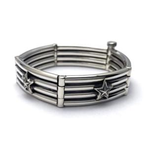 コディサンダーソン Cody Sanderson 4ロウワイヤーリンクwスターズブレスレット 4 Row Wire Link w Stars Bracelet｜e-cream