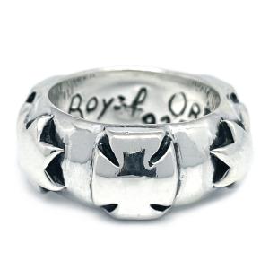 ロイヤルオーダー Royal Order クロス＆スターバンドリング Cross & Star Band Ring｜e-cream