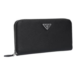PRADA（プラダ） 財布 1ML506QWA レザー サフィアーノ ロゴ ブラック