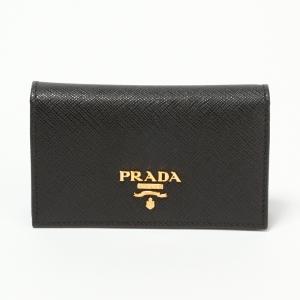 プラダ カードケース PRADA：プラダ 1MC122 QWA NERO 【SAFFIANO METAL ORO】