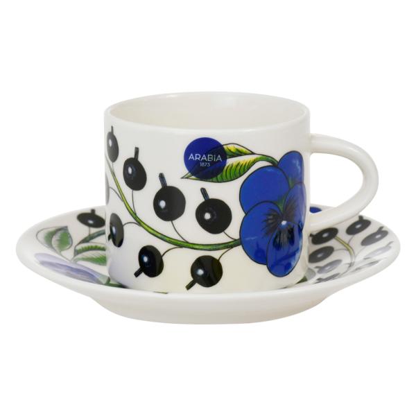 【お取り寄せ】 【並行輸入品】 アラビア ARABIA コーヒーカップ＆ソーサー イエローパラティッ...