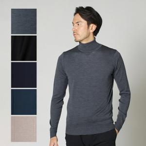 2020-2021秋冬新作 ジョンスメドレー JOHN SMEDLEY メンズタートルネックセーター CHERWELL STANDARD FIT グレー系(CHARCOAL) 【aim】【hkc】【scd】【glw】の商品画像