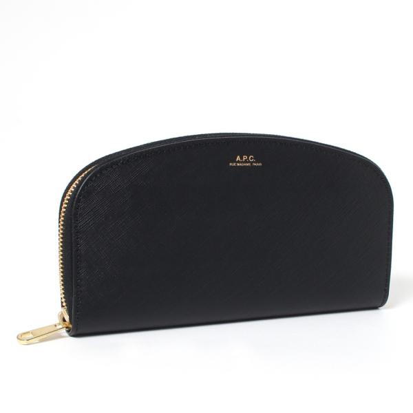 アーペーセー A.P.C. 長財布 DEMI-LUNE PXBJQ F63218 ブラック(LZZ ...