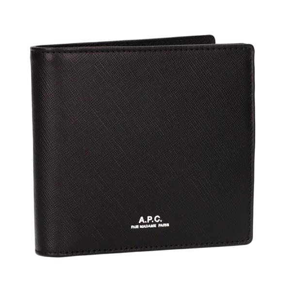 アーペーセー A.P.C. 折財布 LONDON PXBJQ H63340 ブラック(LZZ BLA...