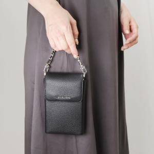 マイケルマイケルコース MICHAELMICHAELKORS ショルダーバッグ スマートフォンケース JET SET 32S3SJ6C2L ブラック(001 BLACK)｜e-cross