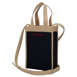 マルニ MARNI 2WAYバッグ SBMQ0067A0 P4547 ZO421 BLACK/SILK WHITE/RED｜e-cross