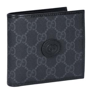 GUCCI（グッチ） 二つ折り 財布 インターロッキングG コインウォレット