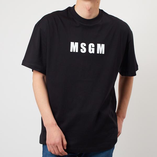 【並行輸入品】 エムエスジーエム MSGM メンズ半袖Tシャツ 胸ロゴ 3640MM128 2470...