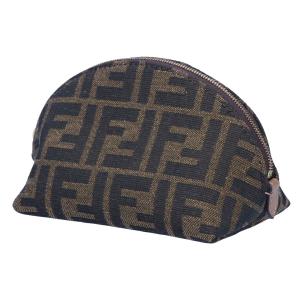 美品希少✨FENDI フェンディ バニティバッグ ポーチ ズッカ柄 キャンバス FENDI フェンディ ズッカ バニティポーチ