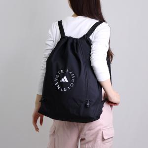ADIDAS BY STELLA MCCARTNEY ジムサック バックパック Women Black Logo Drawstring Gymsack | Stella McCartney US
