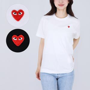 COMME des GARÇONS ハートデザイン Tシャツ ホワイト M Comme Des Garçons Play ハートプリント Tシャツ | ホワイト
