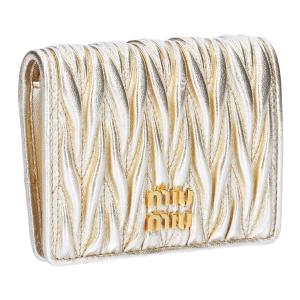 miu miu（ミュウミュウ） 【カラー限定特価】MIUMIU 二つ折り財布