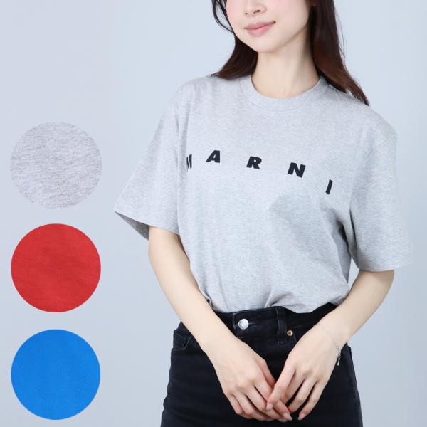 【並行輸入品】 マルニ MARNI キッズ レディース Tシャツ クルーネック ロゴTシャツ MT1...