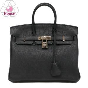 【お取り寄せ】 【リユース品】 エルメス HERMES バッグ ハンドバッグ バーキン25 ブラック/シルバー金具