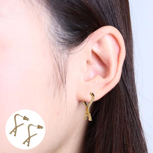 【並行輸入品】 アミパリス AMI PARIS ピアス 両耳用 ユニセックス ロゴピアス UJW92...