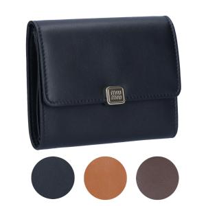美品 miu miu ミュウミュウ 2つ折り財布 ナッパインプントゥーレ 美品 箱付き miu miu ミュウミュウ ナッパインプントゥーレ 二つ折り財布