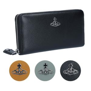 ヴィヴィアンウエストウッド VIVIENNE WESTWOOD 長財布 RE-VEGAN GRAIN リヴィーガン 51050023 S000D GRAIN ZIP ROUND WALLET｜e-cross