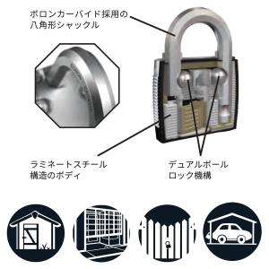 南京錠 マグナム ナンバー可変式南京錠 プロ仕...の詳細画像3
