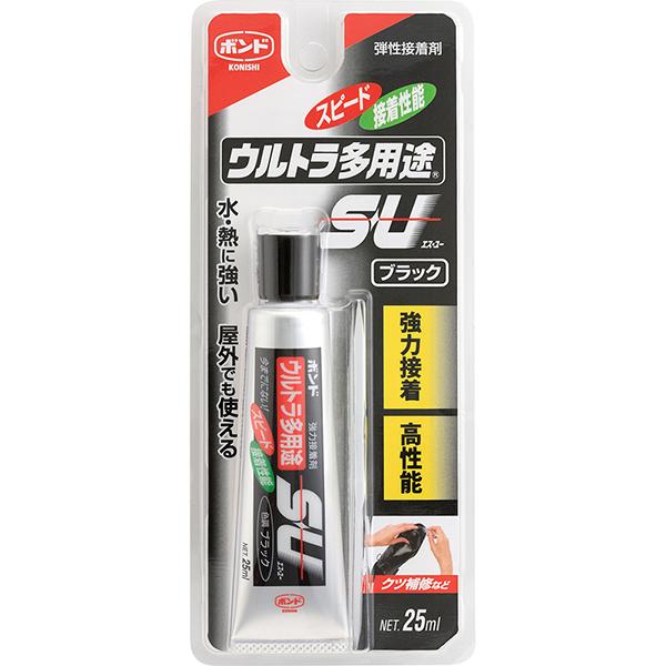 ボンド ウルトラ多用途SU ブラック 25ml コニシ 強力接着 高性能 水・熱に強い 屋外でも使え...