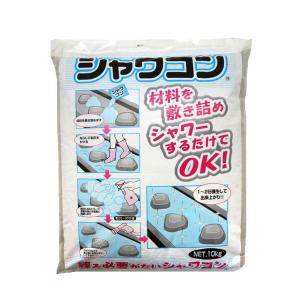コンクリート補修材 シャワコン グレー 10kg ×2袋 家庭化学 コンクリート 補修 コンクリート補修 隙間 基礎 下地 土壌改良材 シャワーするだけでOK｜e-daiku(イーダイク)Yahoo!店