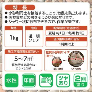 接着剤 砂利を固める水性接着剤 透明クリア 1...の詳細画像3