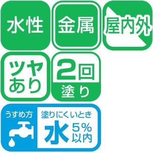 塗料 水性高耐久鉄部用 3L ミルキーホワイト...の詳細画像1