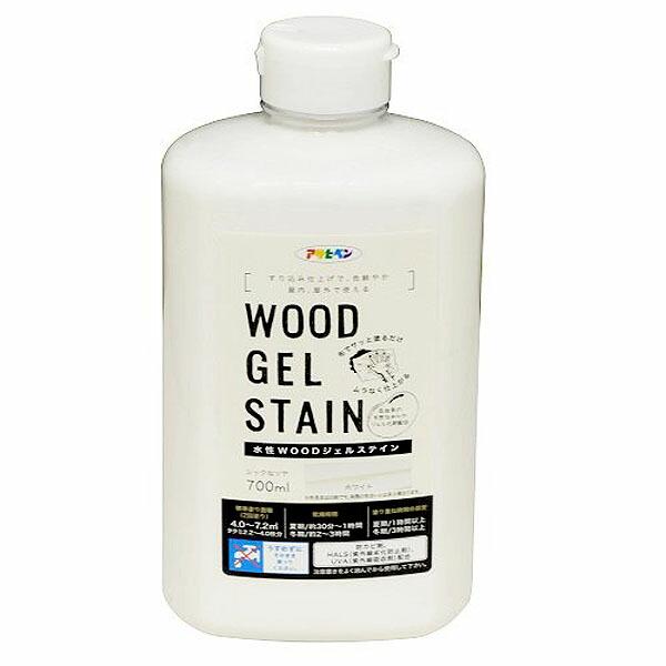 水性WOOD ジェルステイン 700ml ホワイト アサヒペン 水性塗料