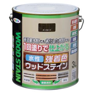 塗料 ランバージュアクア アウトカラー 3L ウォールナット ABC商会