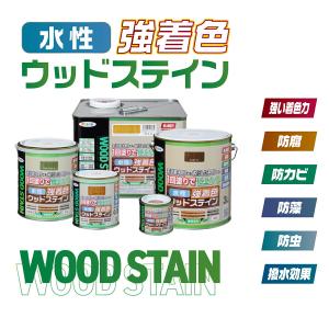 塗料 水性強着色ウッドステイン 7L ウォルナ...の詳細画像1