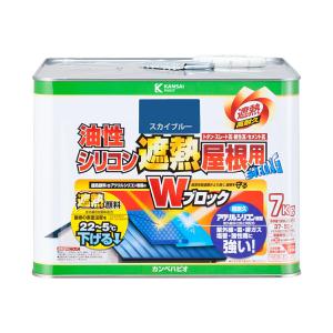 カンペハピオ（Kanpe Hapio） 油性トタンV2 7kg スカイブルー