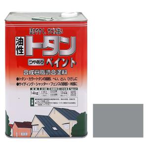 塗料 トタンつやありペイント グレー 14kg ニッペ トタン ペンキ 油性 屋根塗料 トタン屋根用塗料 油性塗料 トタン 塗料 錆止め塗料 トタン屋根 塗装