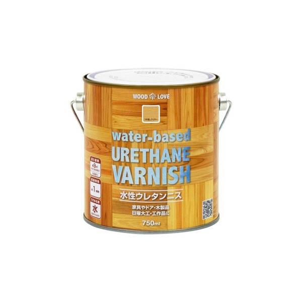 ニス WOOD LOVE 水性ウレタンニス 750ml つや消しクリヤー ニッペ ウレタンニス 水性...