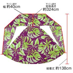 フラダンス衣装 サッシュドレス ワンピース フ...の詳細画像2