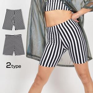 ヒップホップ ストライプ3分丈パンツ レギンス ...の商品画像