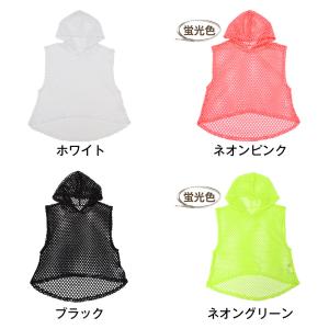 ヒップホップ衣装 あみあみメッシュノースリーブ...の詳細画像1