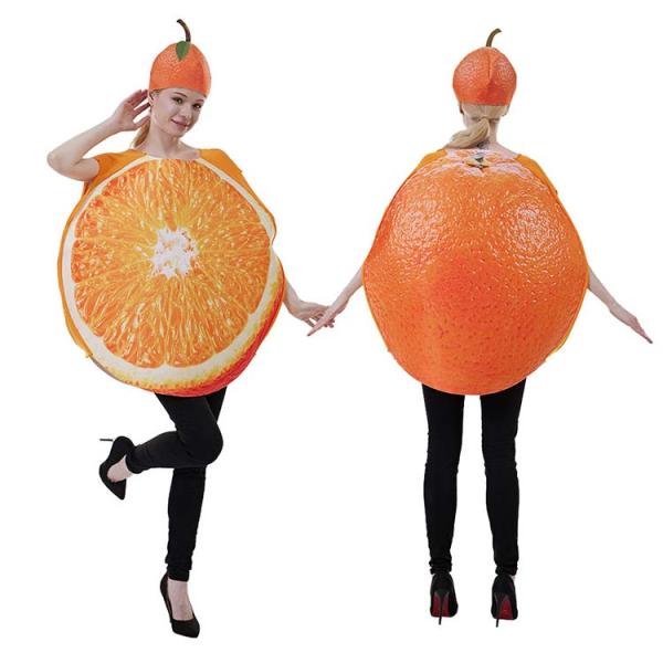 大人用 女性用 ハロウィン衣装 果物 オレンジ フルーツ ミカン ハロウィン 衣装 仮装 コスプレ衣...