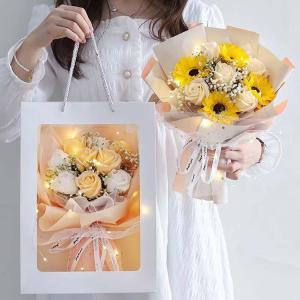 送料無料 ソープフラワー 花束 LEDライト ...の詳細画像1