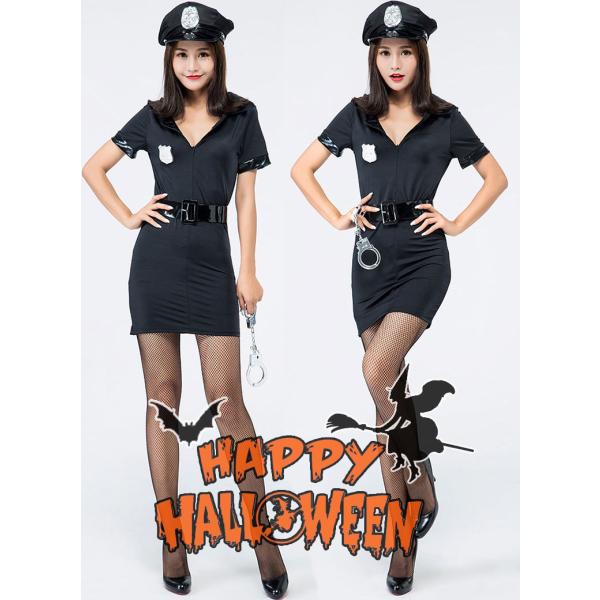 ハロウィン衣装 大人用 女性用  ポリス コスプレ 警察官 コスチューム パイロット ハロウィン 衣...