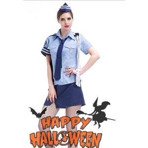 ハロウィン衣装 大人用 女性用 ポリスマン コスプレ 警察官 コスチューム ポリスウーマン ハロウィ...
