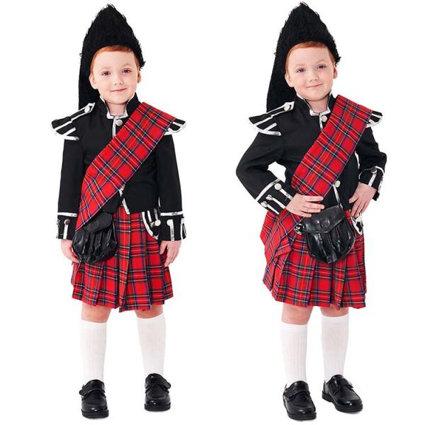 送料無料 ハロウィン衣装 子供用 スコットランド 民族衣装 男の子 女の子 KIDS キッズ ハロウ...
