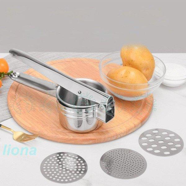 キッチンステンレス鋼ポテトスライサー野菜フルーツプレスジューサー家庭用調理ツール