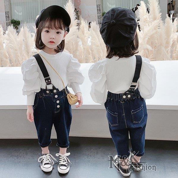 子供服 セットアップ キッズ 女の子 長袖 春服 トップス Tシャツ 無地 デニムパンツ ロングパン...