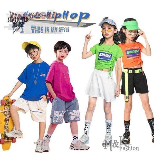 キッズダンス ヒップホップ hiphop かっこいい トップス キッズダンス tシャツ トップス ダ...