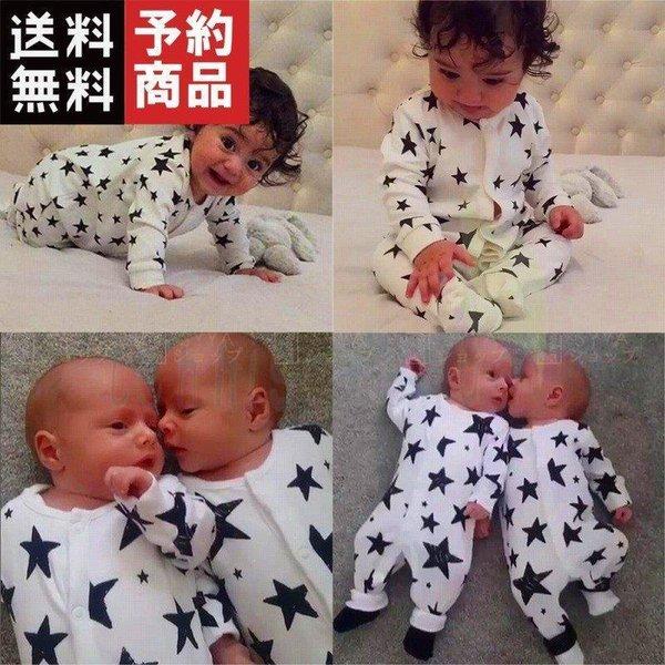 スタープリントのオーバーオール,ベビー服,新生児,女の子,ロンパース,長袖,ジャンプスーツ,スタープ...