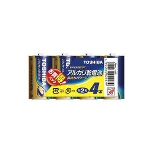 東芝 アルカリ乾電池 単2形 4本パック LR14L4MP