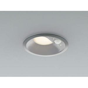 コイズミ LEDポーチライト 人感センサ付 屋外用 白熱球60W相当 高気密SB形 埋込穴φ100 電球色 AD41936L